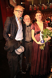 Leander Haußmann, Günther Rohrbach, Corinna Eich (©Foto: MartiN Schmitz)